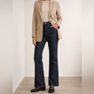 Chadwicks Dark Wash Tummy Control Bootcut Jeans 14 Tall Stretch Classic